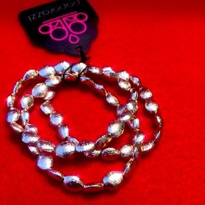 Three Goldtone bracelet